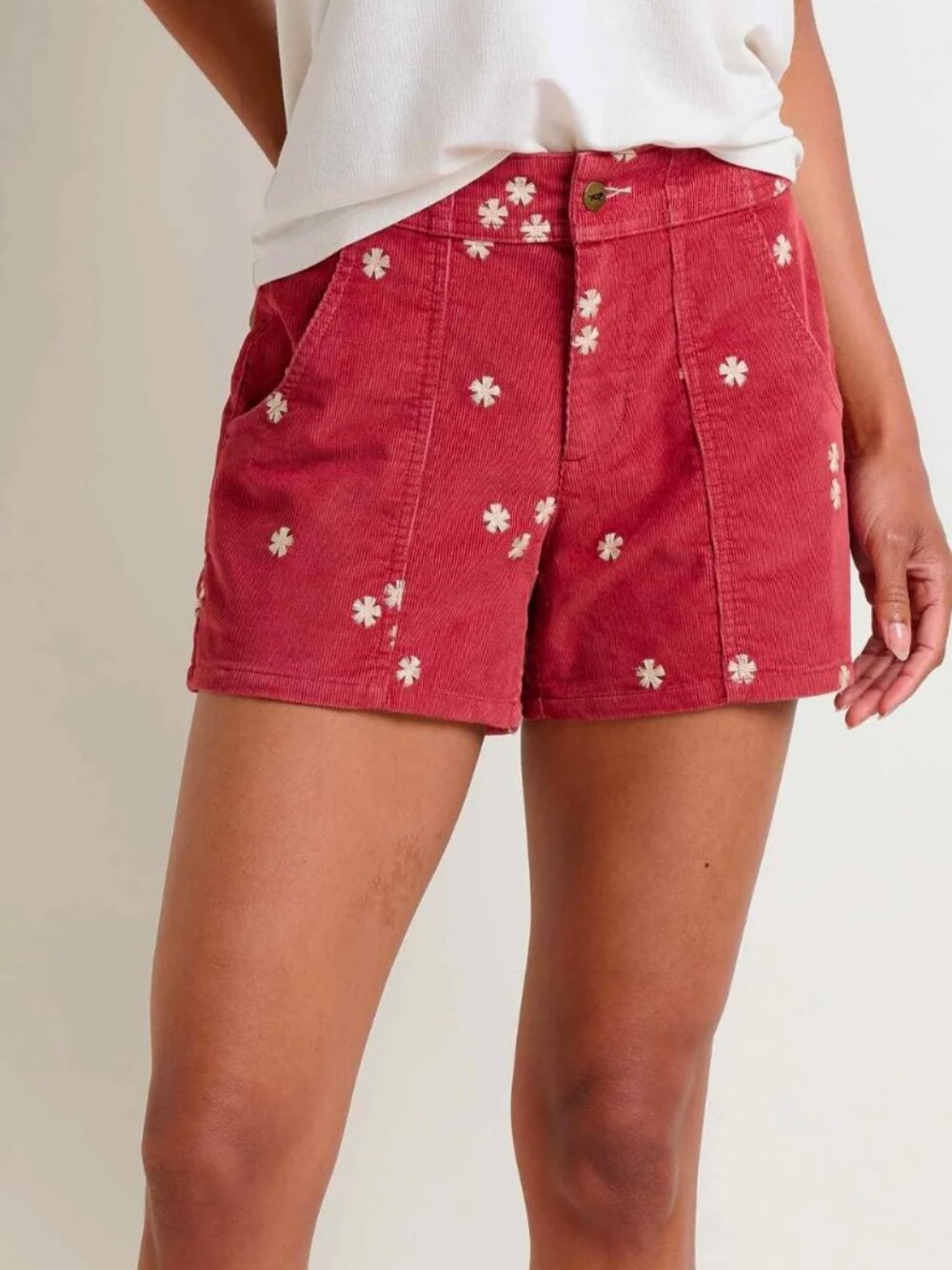 Floral Corduroy Toad & Co Shorts Size 8